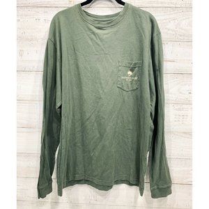 Southern Shirt Green Long Sleeve W/ Front Left Chest Pocket Unisex Large
